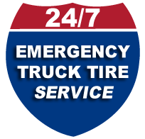 24 hour emergency truck tire service